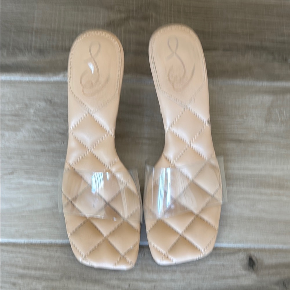 Sam Edelman 8 1/2 Starla clear strap